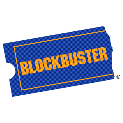 Image of Blockbuster video logo.