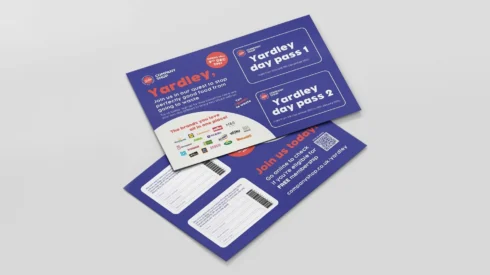 Company Shop mail marketing campaign with pop out cards - printed and mailed by retail marketing agency Webmart