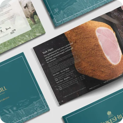 Webmart case study: DukesHill Direct Mail printed catalogue showcasing the online premium retailer's products. Print management and mail by Webmart.