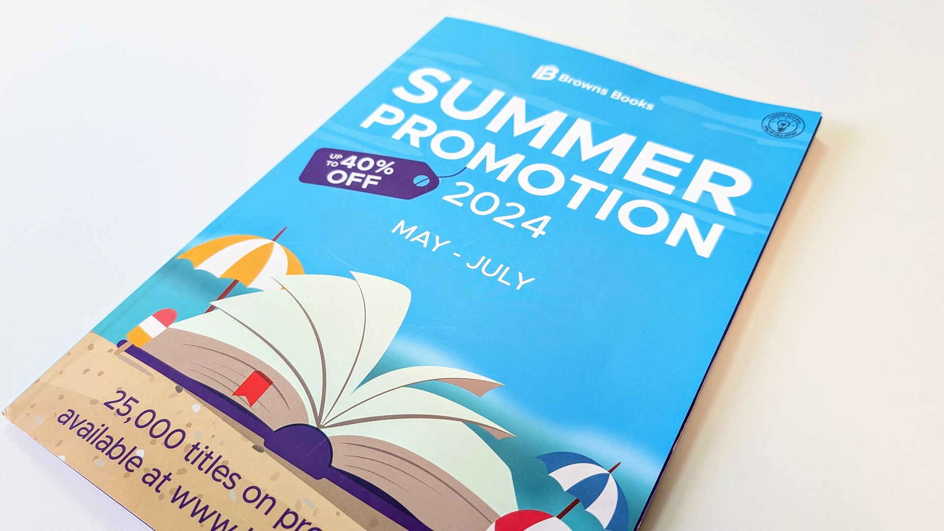 Summer promotion catalogue cover which won the gold award at the SMP awards 2024