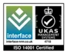 Interface UKAS ISO 14001 logo