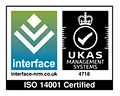 Interface UKAS ISO 14001 logo