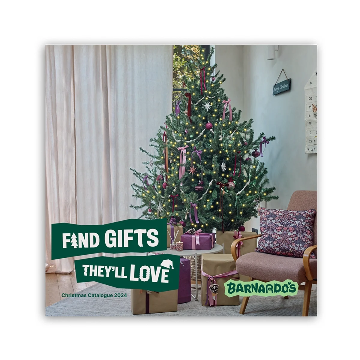 Barnardo's 2024 Christmas charity catalogue cover. Creative, print and mail distribution by Webmart