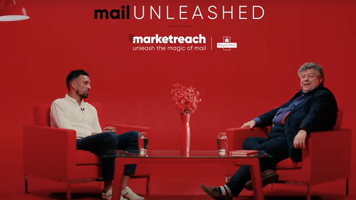 Rory Sutherland sits with SMARTY Mobile's Head of Brand & Marketing Sayed Hajamaideen to discuss mail campaigns at Mail Unleashed with Royal Mail.