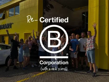 Webmart has recertified as a B Corp marketing agency with a new score 50% higher than our previous score