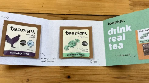 teapigs sampling campaign with Webmart